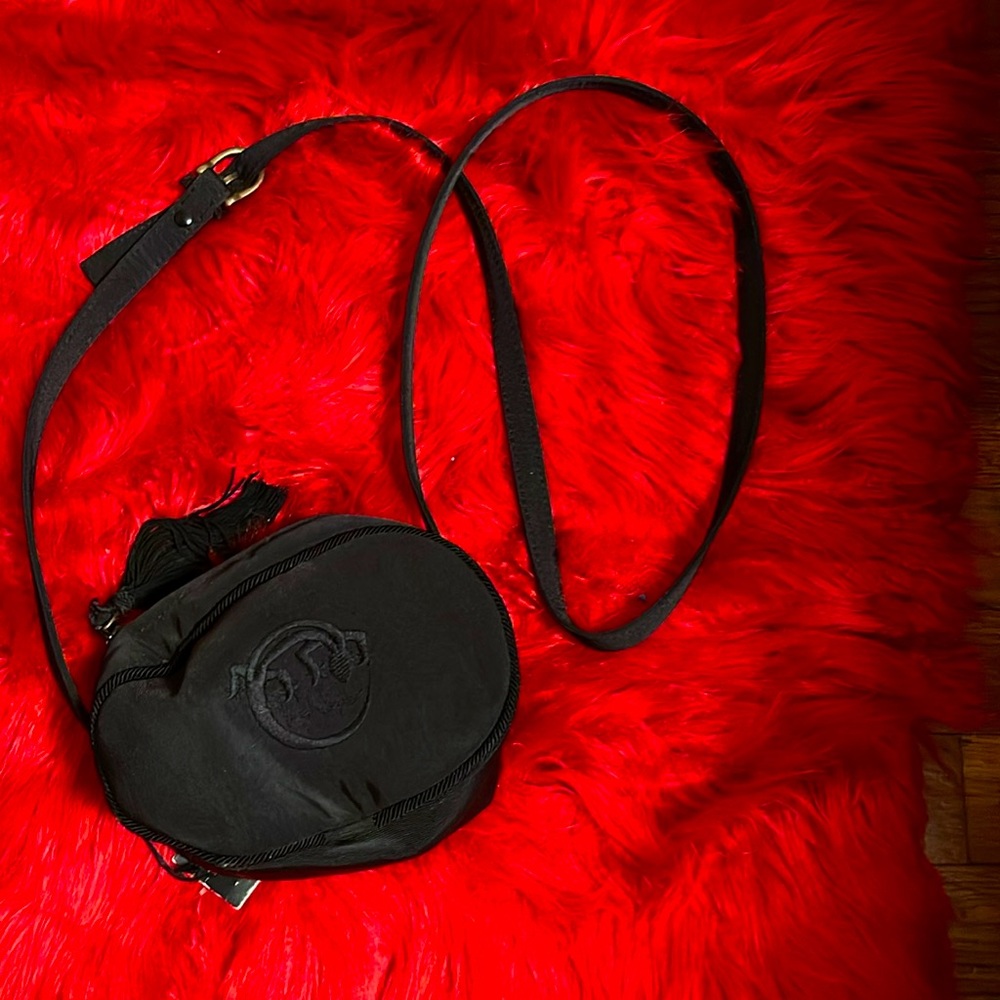 Small pill box bag in black